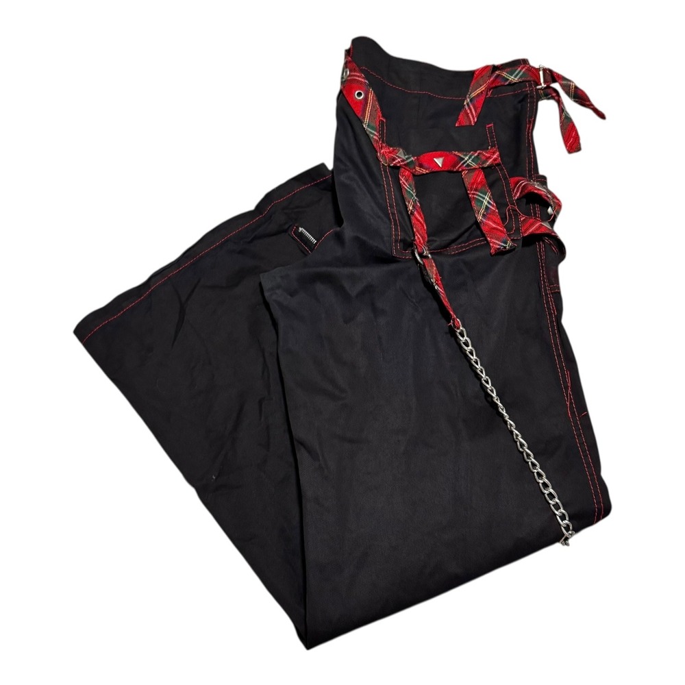2000s Y2K Tripp NYC Emo Cyberpunk Rave Wide Leg Pants Women's‎ 11 (37x31.75)